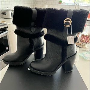 NWT Coach Harlie Leather Booties